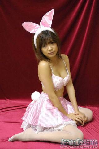 Sexy japanese rika hayama in bunny costume giving head - Japan on nudepicso.com