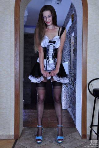 Upskirt french maid - France on nudepicso.com