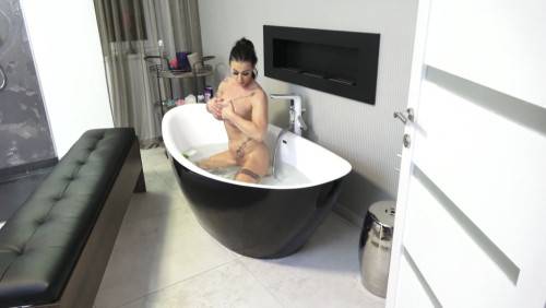 Tattooed Mature With Huge Melons Takes A Nice Shower Before Getting Laid on nudepicso.com