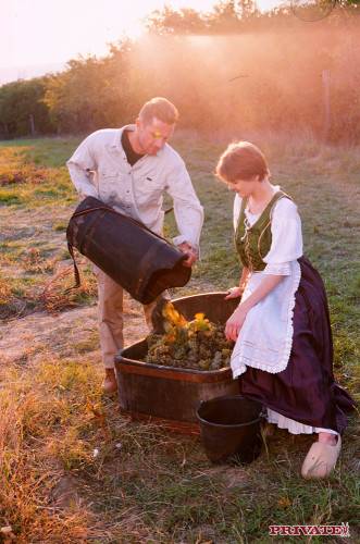 Big Titted Village Slut Jane Darling Gets Nailed Outdoors In Barrel For Grapes on nudepicso.com