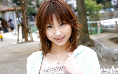 Stunning japanese youthful Haruka Morimura shows tiny tits and hot ass - Japan on nudepicso.com