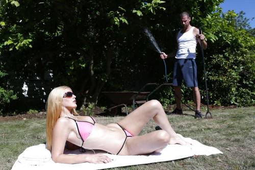 Hot hungarian blond young Mira Sunset in bikini fucked in the ass after good suck outdoor - Hungary on nudepicso.com