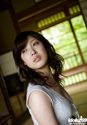 Seductive japanese cutie Saki Koto exhibiting big titties and hot ass - Japan on nudepicso.com