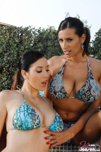 Lesbian Busty Babes Jelena Jensen And Sensual Jane Are Showing Off On A Sunny Day. on nudepicso.com