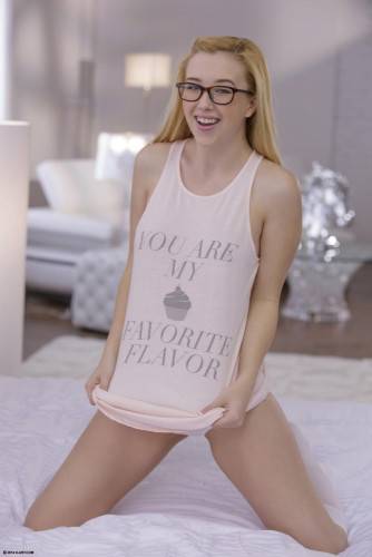 Small Titted Bimbo In Glasses Samantha Rone Is Pleasingly Licking And Riding The Stick on nudepicso.com