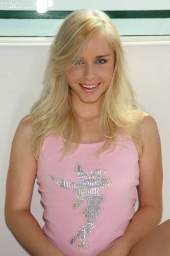Smiling Blonde Cutie Kara Duhe Takes Off Her Clothes And Strikes Nasty Poses For The Camera on nudepicso.com