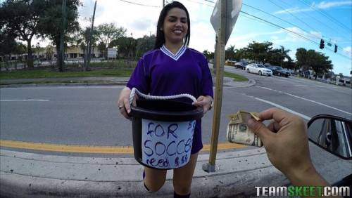 When I Was Driving I Spotted Ada From Afar, Her Thick Frame And Huge Tits Made Me Want To Donate To Her Soccer Fund Immediately. I Offered Her Some More Cash To Hang Out And She Agreed. on nudepicso.com