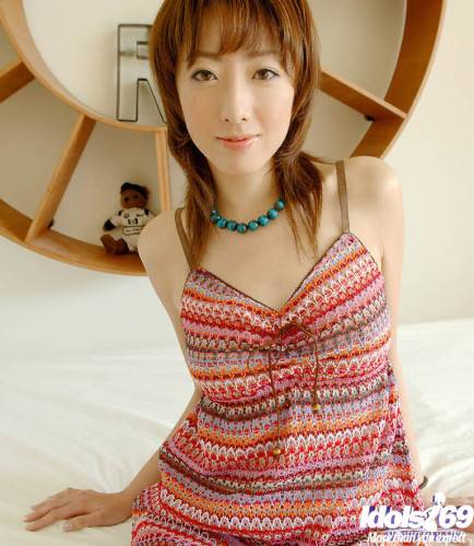 Stunning japanese Juri in sexy undies denudes tiny tits and vagina - Japan on nudepicso.com