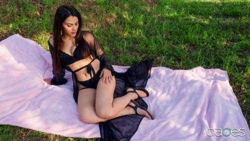 Italian Beauty Valentina Nappi Masturbates Outdoors - Italy on nudepicso.com