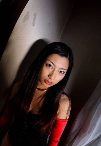 Passionate Ran Asakawa In Black And Red Outfit Is Flashing The Cherry Looking Nips on nudepicso.com