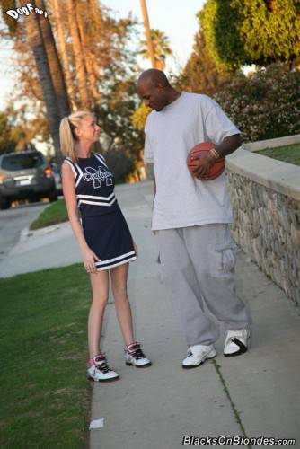 Blonde Cheerleader Kaylee Hilton Gets Her Holes Filled Out By Black Wang on nudepicso.com