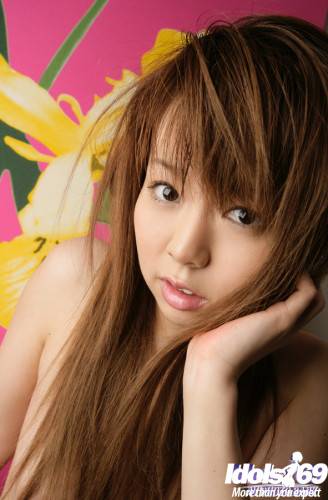 Luscious japanese teen Yume Kimino denudes small tits and hairy twat - Japan on nudepicso.com