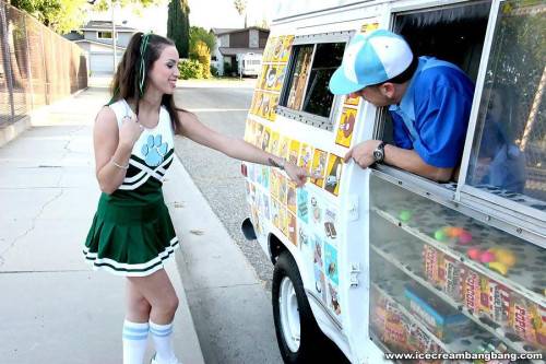 Nasty Cheerleader Courtney James Gets Filled With Long Cock In The Ice Cream Van on nudepicso.com