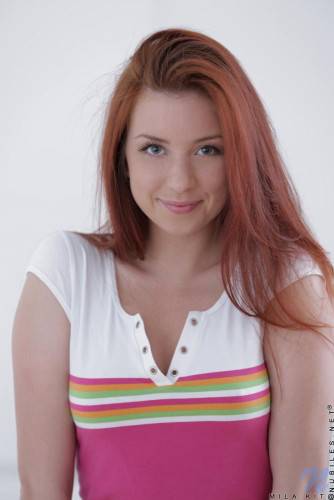 Redhead Teen Mila Kit Is Flying To Heaven Heavily Masturbating The Oozing Cunt on nudepicso.com