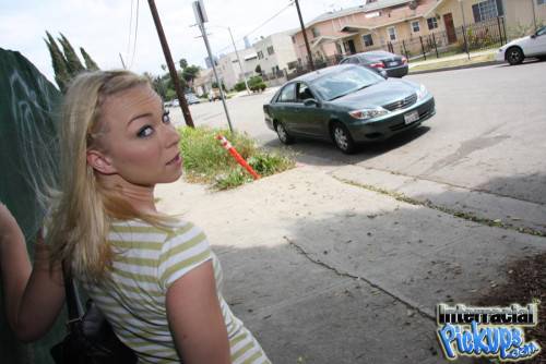 Little Blonde Melanie Jayne Wants To Try Black Cum Shots So It's Time To Find A Homie. on nudepicso.com